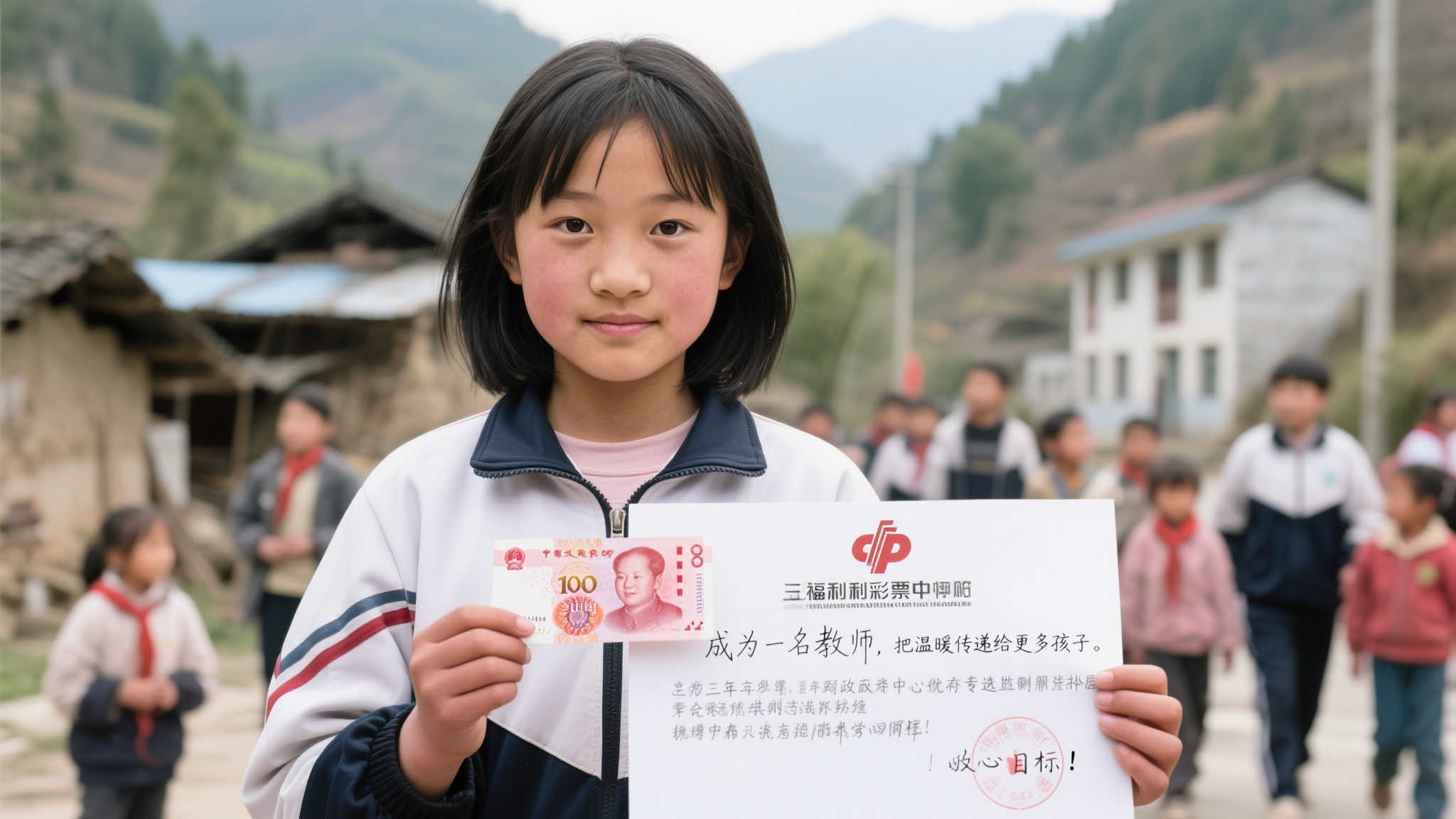 王晓君，一位来自偏远山区的小女孩，由于家