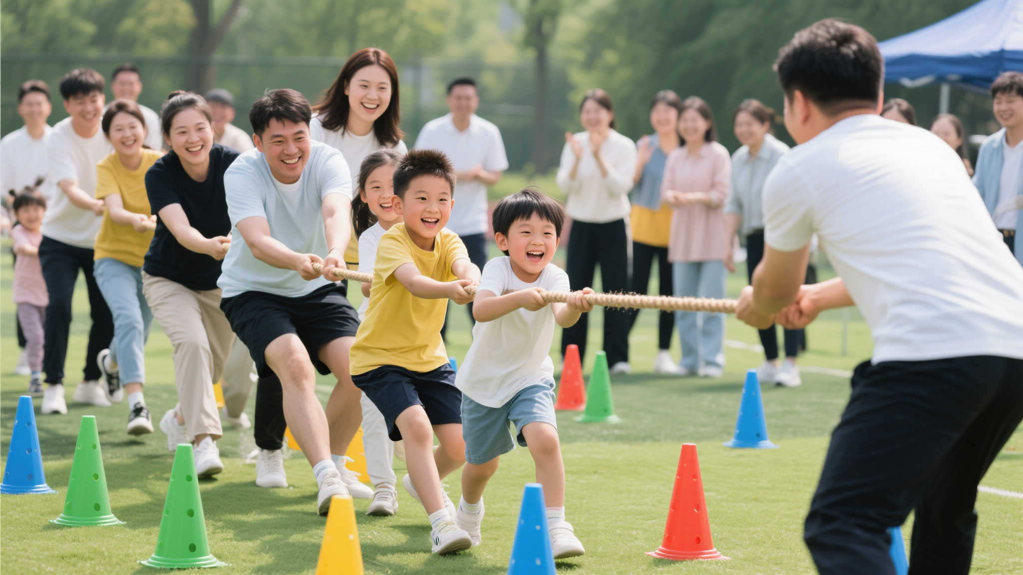 趣味运动会：从亲子接力到团队拔河，这些轻